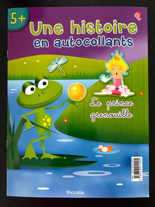 Une histoire en autocollants - le prince grenouille