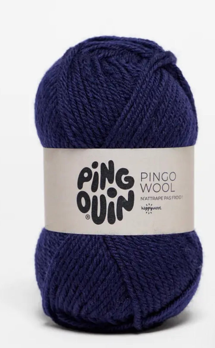 Lot de 3 pelotes pingo wool - couleur marine